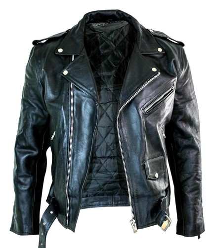 Veste cuir moto pour - veste, de