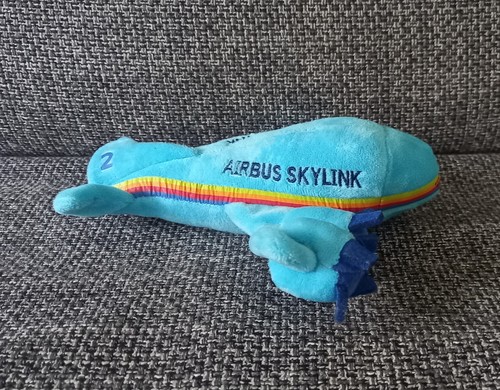 Peluches doudou avion bleu - avion,