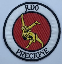 ÉCUSSON/PATCH - JUDO - PRECIGNE - diam 8,3cm. !!  (E2)