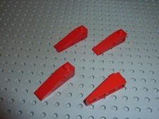 4 x LEGO Red Slope Brick ref