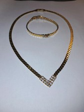 Bijoux parure doré maille - bijoux,