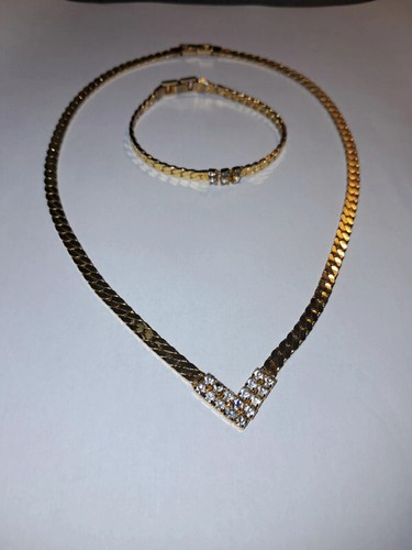 Bijoux parure doré - parure, maille