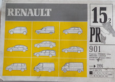 Manuel d'atelier RENAULT PR 901 / 15 2.  de 01 / 1997