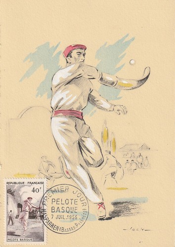 Carte 1er jour sport - 1er, pelote