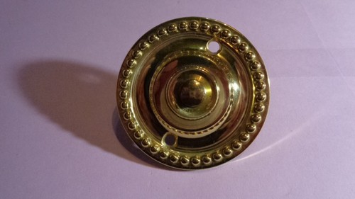 Sonnette ronde simple laiton - sonnette,