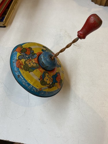 Antique toy spinning top - antique,
