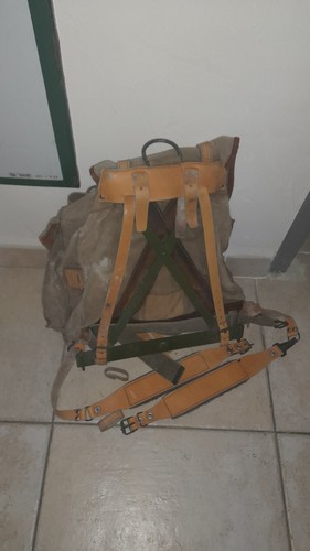 Ancien sac dos militaire - sac,