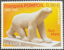 Timbre - FRANCE - Tableau de POMPON - Ours blanc - YT3806 - Neuf ** - 2005