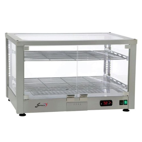 Vitrine inox chauffante