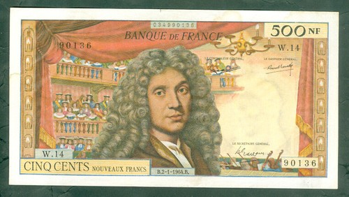 Rare billet 500nf - billet, de
