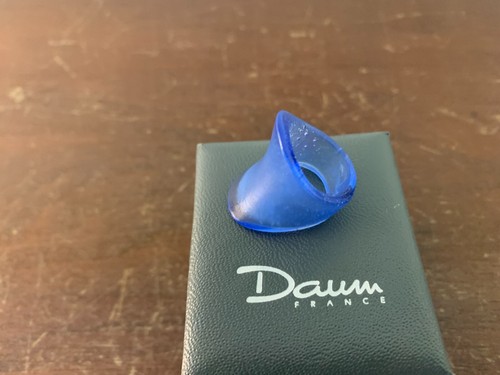 Bague bleu cristal daum - bleu, en