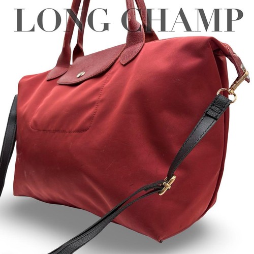 Longchamp pliage 2way - longchamp, red