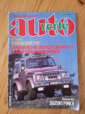 AUTO VERTE N°23 AUDI 80 QUATTRO V8 SUZUKI PINKY JEEP CJ7 CHEVROLET BLAZER DODGE 