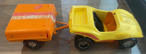 Vintage barbie car with - vintage,