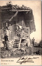 SUISSE -BERN - un chalet dans les alpes - sennhutte