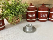 925⚜️ Ancien Coquetier en Aluminium Vintage Authentique