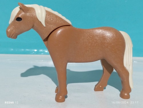Playmobil figurine poney ferme - poney,