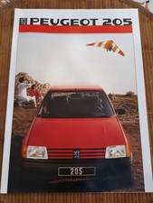 BROCHURE AUTOMOBILE CATALOGUE PUBLICITAIRE PEUGEOT 205 ANNEE 1986