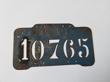 1926 plaque vélo suisse