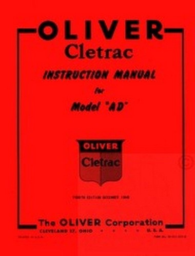 Oliver cletrac crawler - cletrac, ad