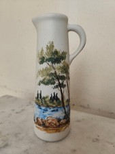 PICHET haut, 26 cm, céramique Basque CAZALAS, décor peint et signé