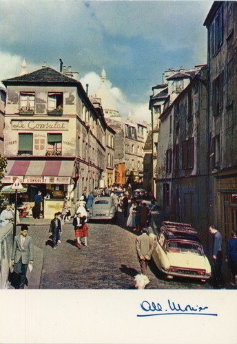 Montmartre rue lepic - cp,