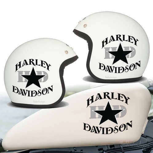 Adhésifs casque bandit harley - adhésifs,