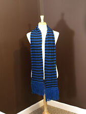 NWT WOMEN MEN SCARF PUMA BLUE KNIT BLUE BLACK NECK WARMER UNISEX 