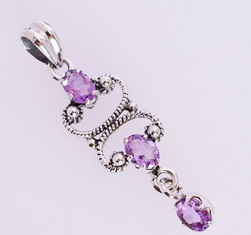Pendentif améthyste naturelle - pendentif,
