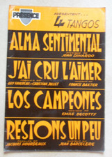 PARTITION ALMA SENTIMENTAL - J'AI CRU L'AIMER - LOS CAMPEONES - bandoneon tango
