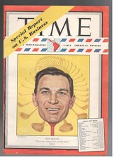 William Ben Hogan Golf By Boris Chaliapine Time 1949 Solo Housse 1 Page Original