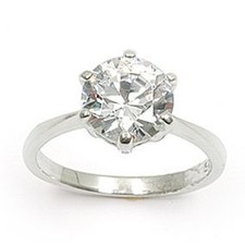 Dolly-Bijoux Bague Rhodié T56