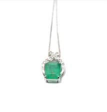 Chaine Or Blanc 18K, Pendentif