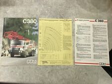 PPM POTAIN POCLAIN MATÉRIEL GRUE C380 brochure publicitaire d époque 