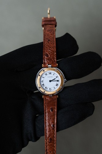 Cartier santos ronde - sm, acier