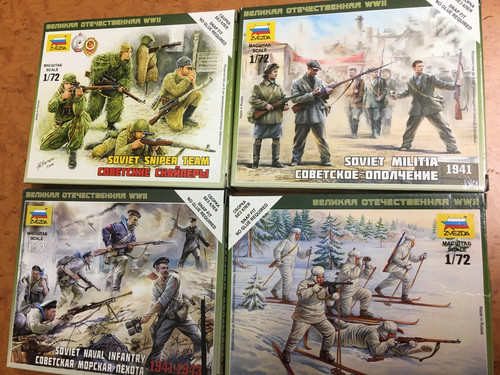Figurines zvezda - 1/72,