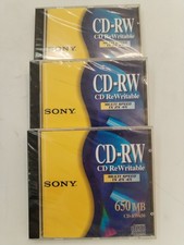 Lot De 3 Cd Neuf Sony Cd-Rw