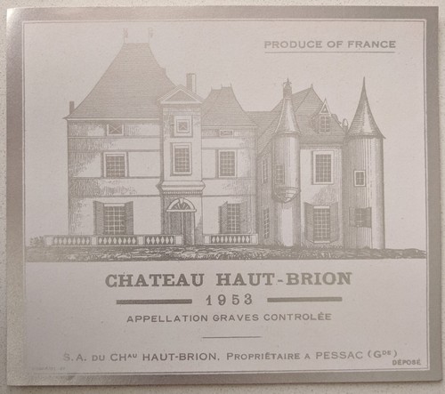 étiquette château haut brion - Étiquette,