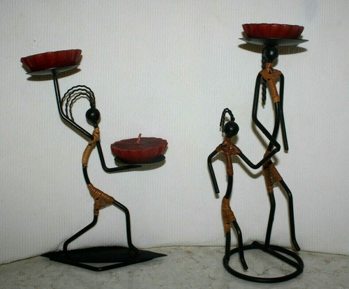 Abstract iron figure candle - iron,