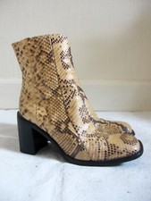 Bottine en cuir phyton