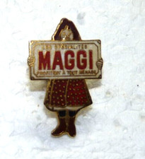 A02 / Pin's Pins Pin VINTAGE Les spécialités Maggi profitent à tout ménage