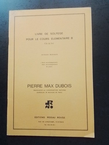 Partition pierre max - partition, dubois