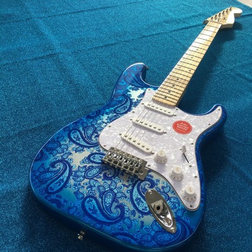 Blue paisley electric - blue,