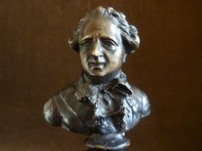 Buste de Louis XV en Bronze XVIII ème, couronné aux armes de France