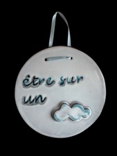 Plaque murale céramique Sant Vicens Perpignan – “Être sur un nuage”