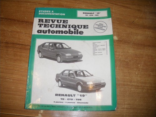 Revue technique mecanique rta - revue,