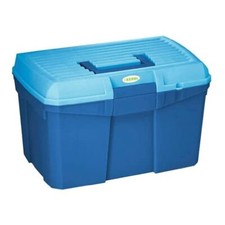 Kerbl 321757 Coffre de pansage Siena avec compartiment amovible Bleu marine/b...