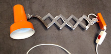 LAMPE CISEAUX ACCORDÉON PFÄFFLE Leuchten Années 70 Orange  Germany