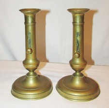 2 BOUGEOIRS ANCIENS à poussoir 19ème siecle