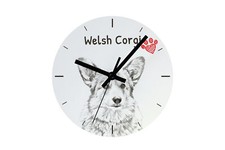 Pembroke Welsh Corgi horloge avec photo de chien Art-Dog